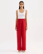 Lounge Linen Pant - Vermillion by Nude Lucy - view 3