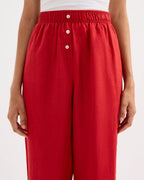 Lounge Linen Pant - Vermillion by Nude Lucy - view 4