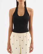 Gaia Tank - Black by Nude Lucy - view 2