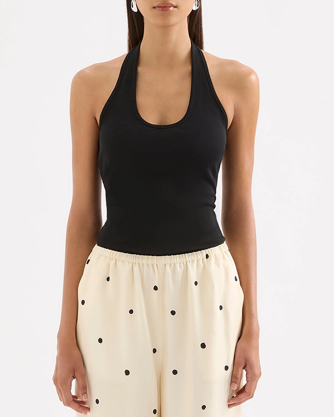 Gaia Tank - Black by Nude Lucy - view 2