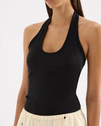 Gaia Tank - Black by Nude Lucy - view 3