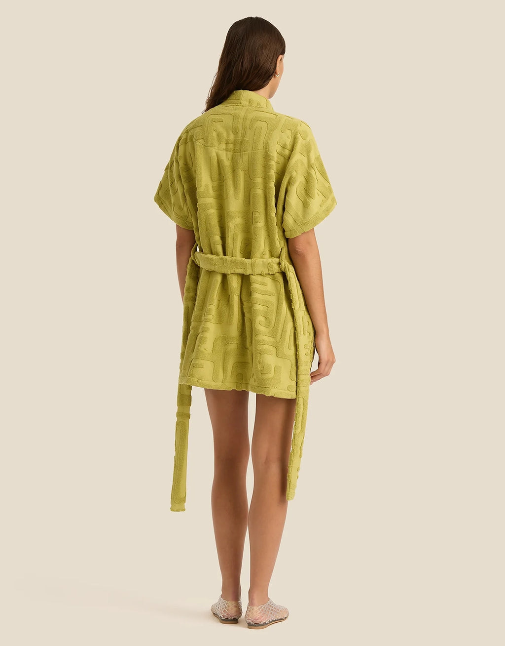 Towelling Mini Robe - Kin Aloe