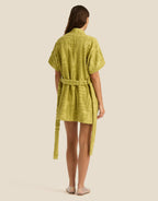 Towelling Mini Robe - Kin Aloe by Soleil Soleil - view 3