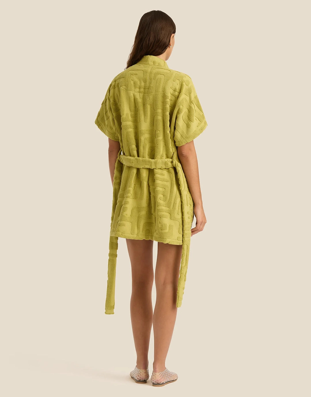 Towelling Mini Robe - Kin Aloe