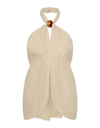 Biba Halter Top - Panna by Faithfull The Brand - view 8