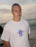 Wiped Out Boxy T-Shirt - White by Afends