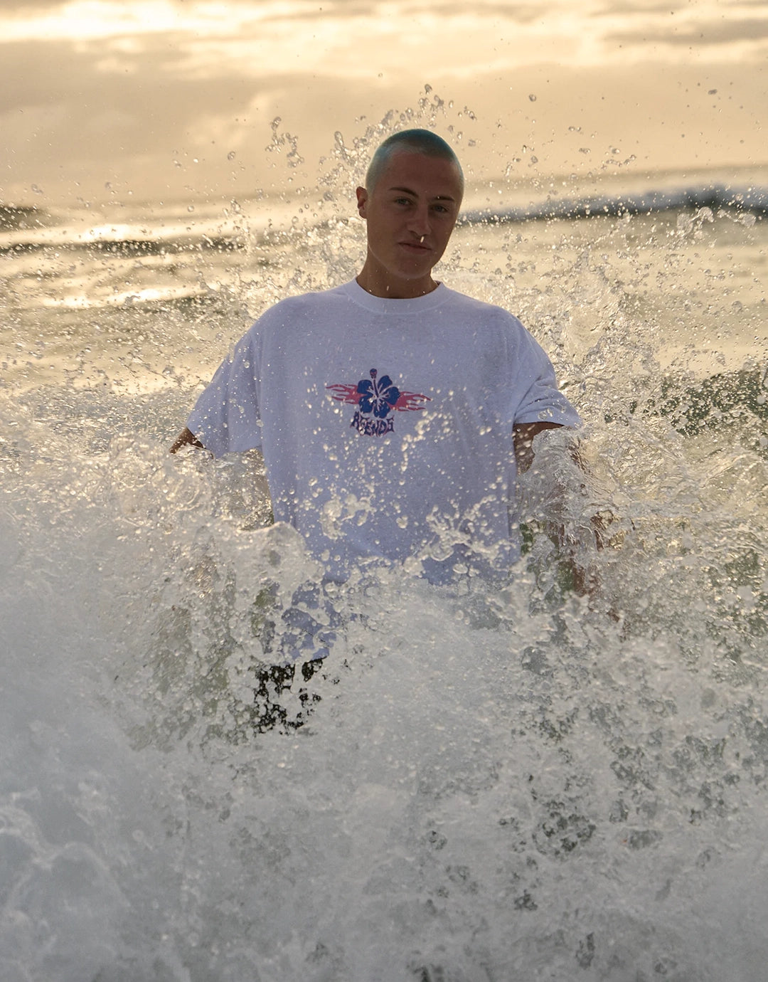 Wiped Out Boxy T-Shirt - White