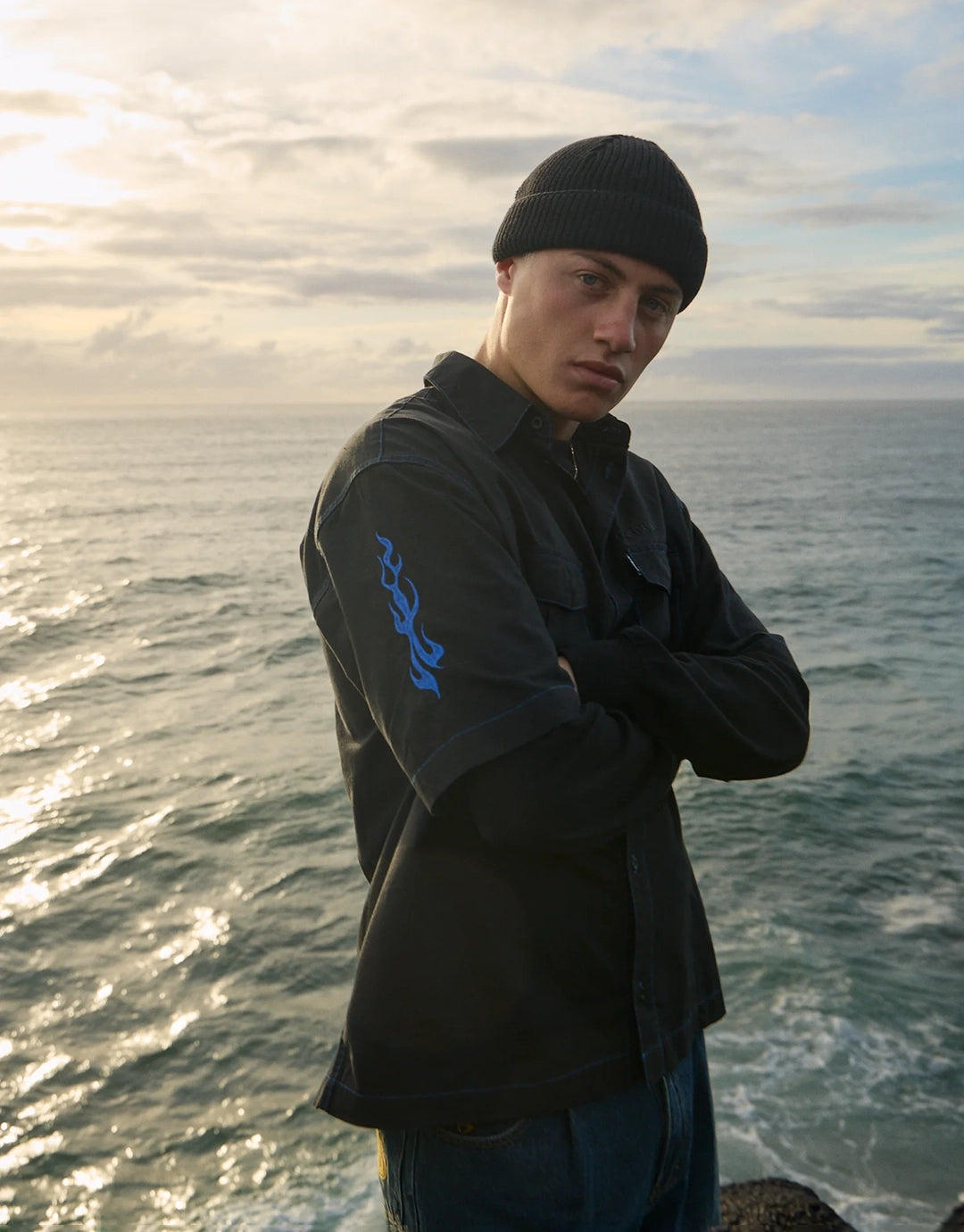 Utility Short Sleeve Shirt - Black