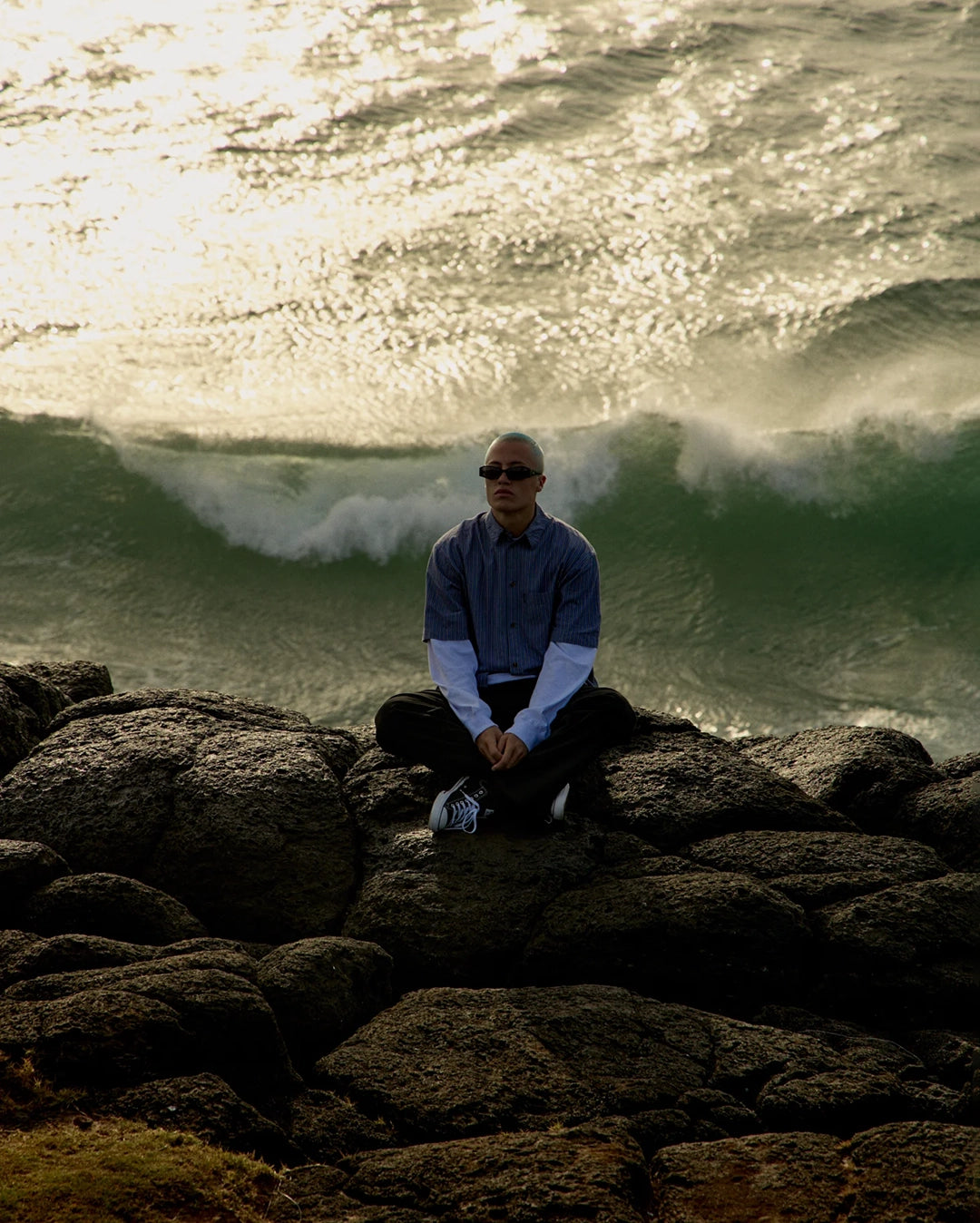 Shipwreck Stripe Short Sleeve Shirt - Marlin