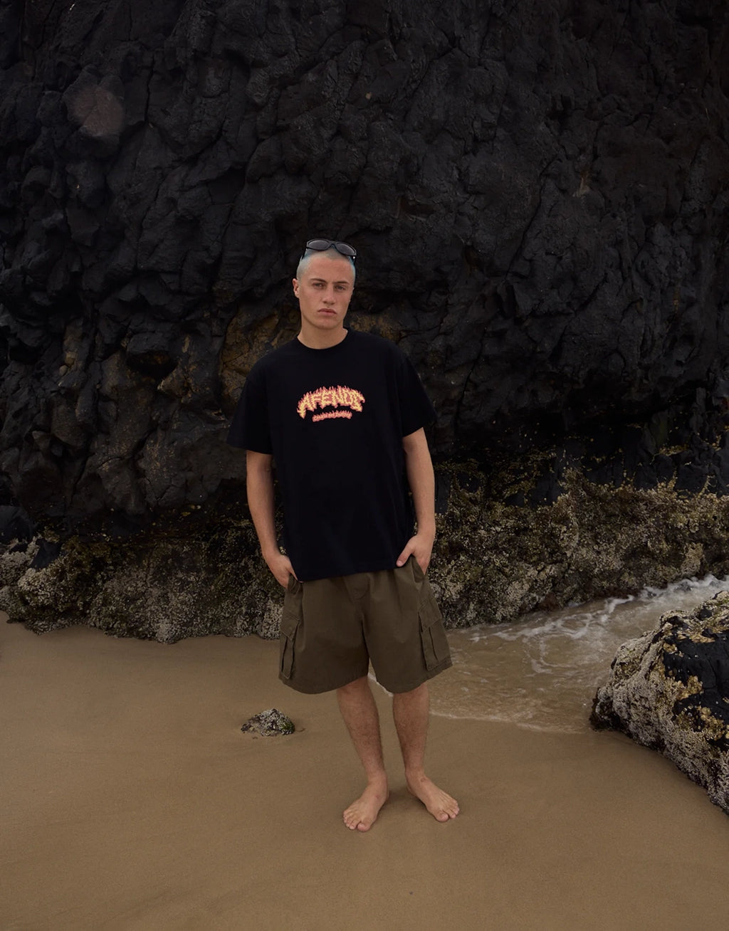 Flame On Boxy T-Shirt - Black