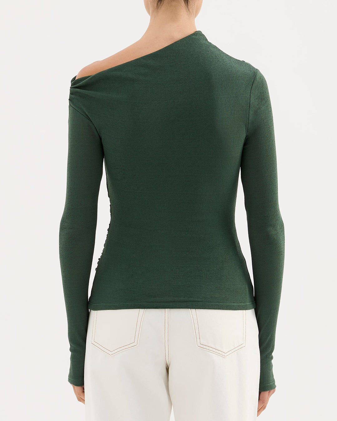 Rue Mesh Long Sleeve Top - Emerald