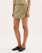 Thea Mini Skirt - Moss