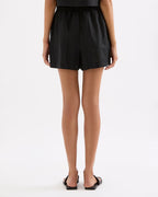 Theo Linen Short - Black by Nude Lucy - view 5