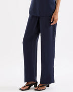 Linnea Cupro Pant - Ink by Nude Lucy - view 6