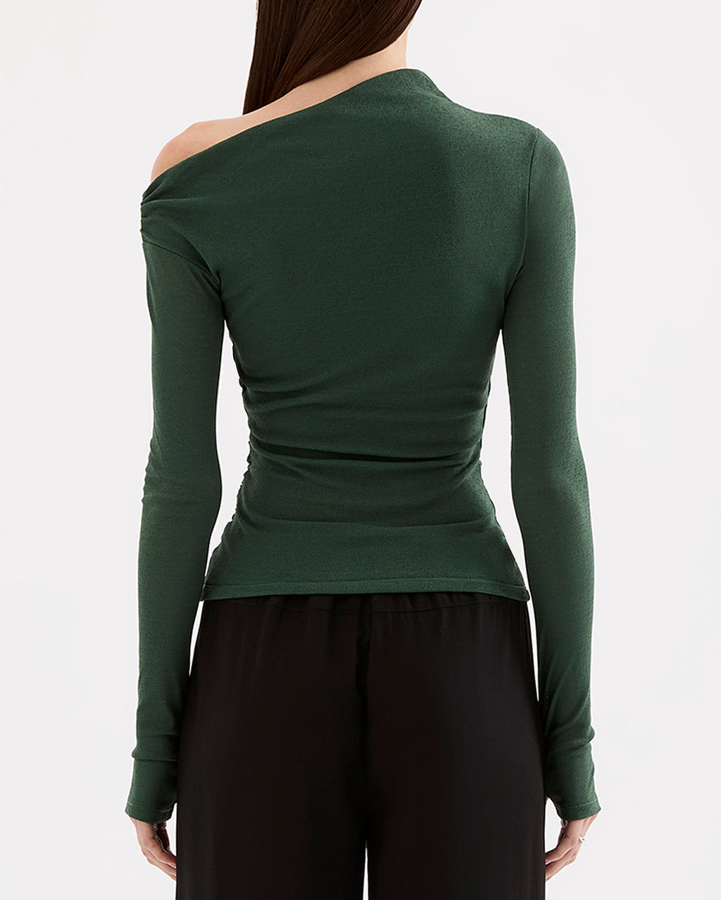 Rue Mesh Long Sleeve Top - Emerald