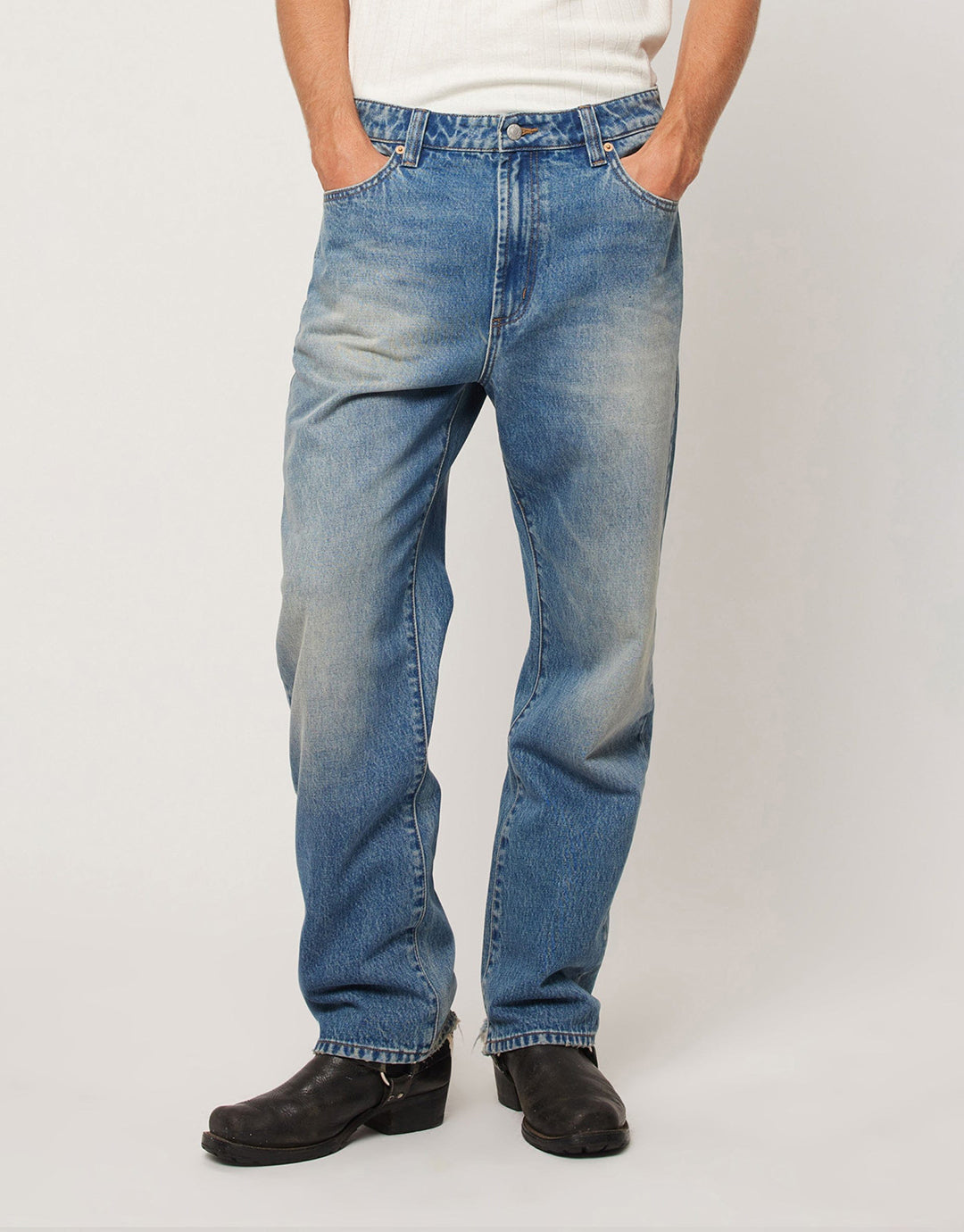 Ezy Blue Reef Denim Jeans - Light Vintage Indigo