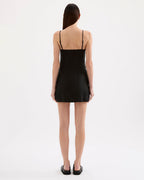 Rani Linen Mini Dress - Black