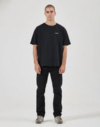 Bronco Slim Straight Denim Jeans - Black by Rollas - view 2