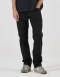 Bronco Slim Straight Denim Jeans - Black by Rollas