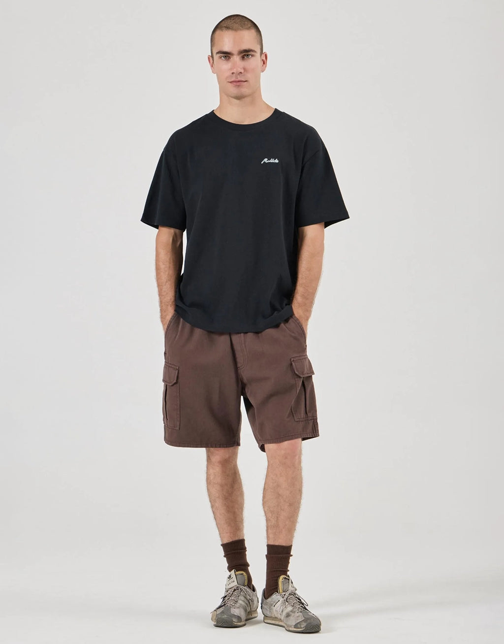 Ezy Classic T-Shirt - Washed Black by Rollas - view 4