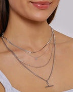 Louie Silver Necklace by Arms of Eve - view 7