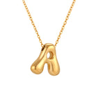 Cloud Letter Pendant - Gold by Walt - view 3