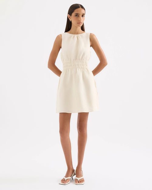 Andri Linen Mini Dress - Chamomile by Nude Lucy