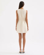 Andri Linen Mini Dress - Chamomile by Nude Lucy - view 4
