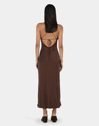 Samantha Midi Dress - Chocolate by Ownley - view 3