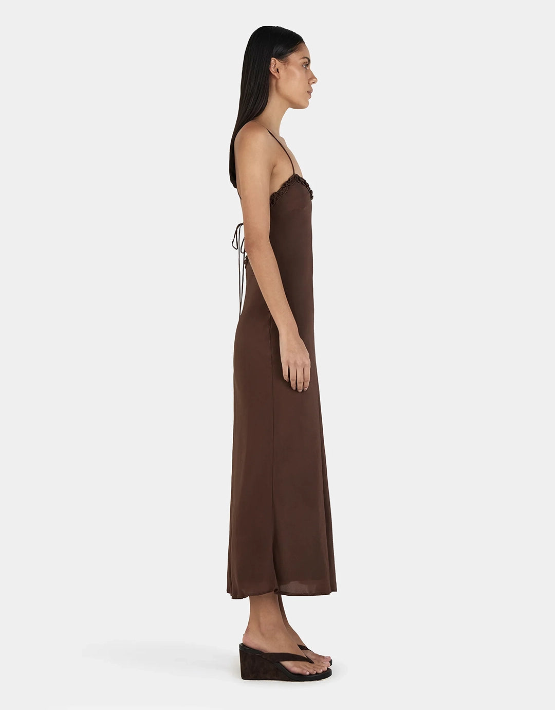 Samantha Midi Dress - Chocolate