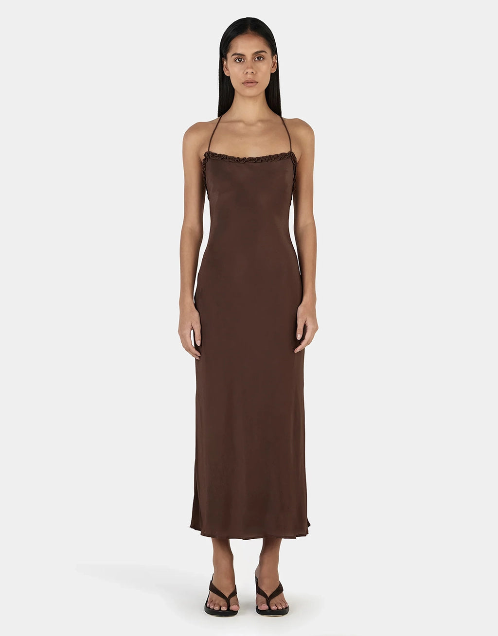 Samantha Midi Dress - Chocolate