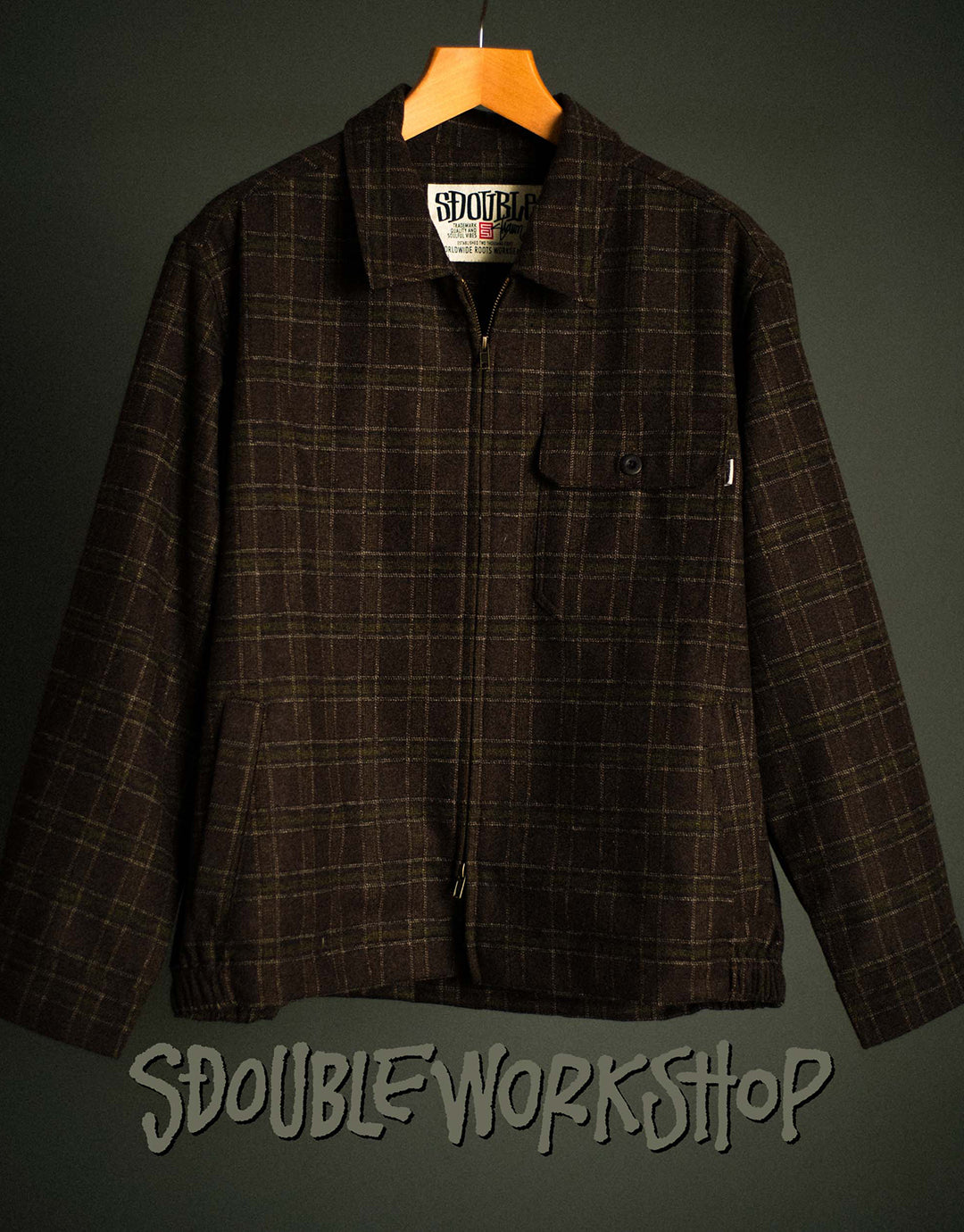 LS Zip Thru Shirt - Chocolate by S-Double - view 8