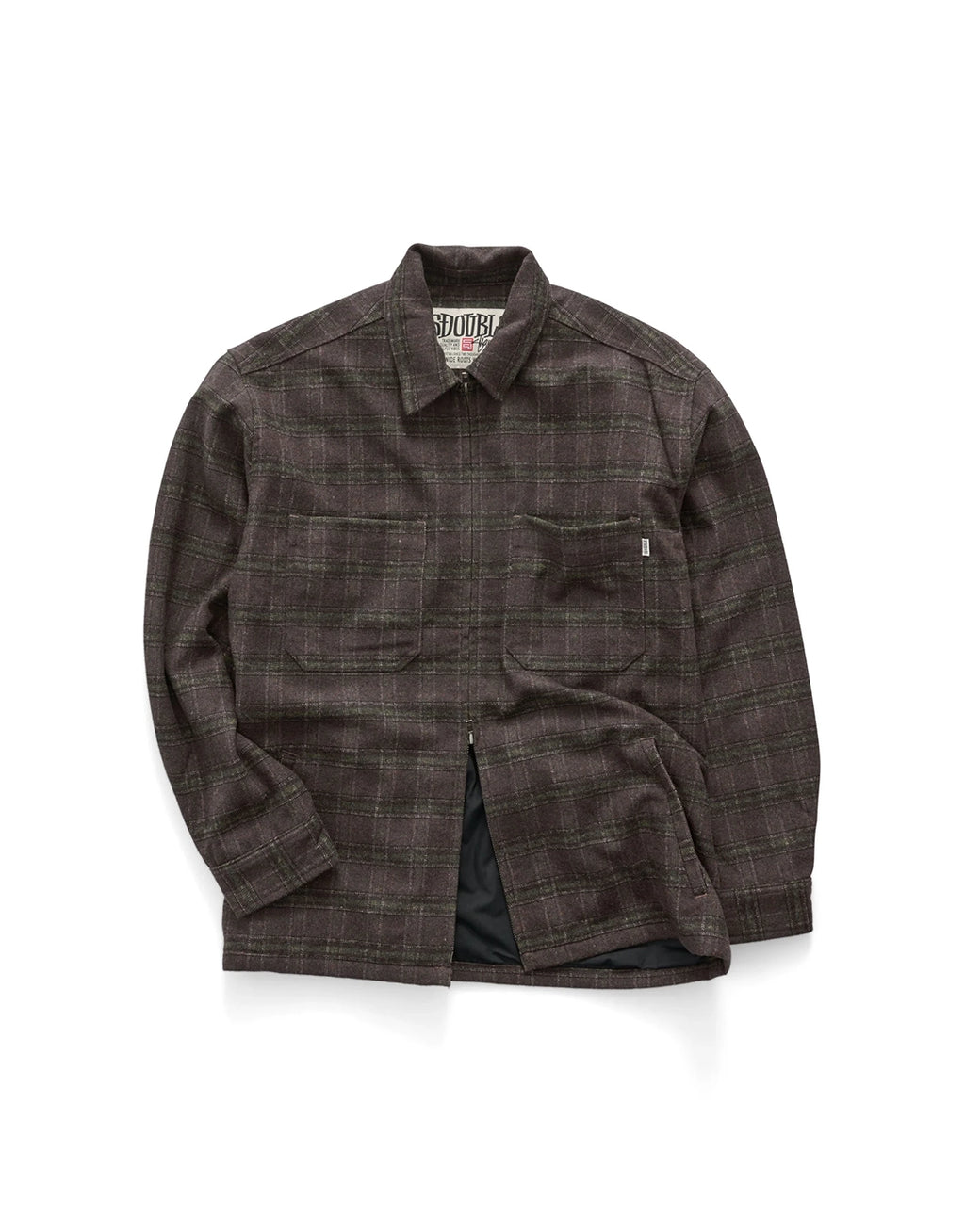 LS Zip Thru Shirt - Chocolate by S-Double