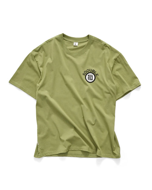 Arch Dot T-Shirt - Military Green by S-Double - view 2