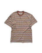 Stripe Pocket Tee - Chocolate by S-Double