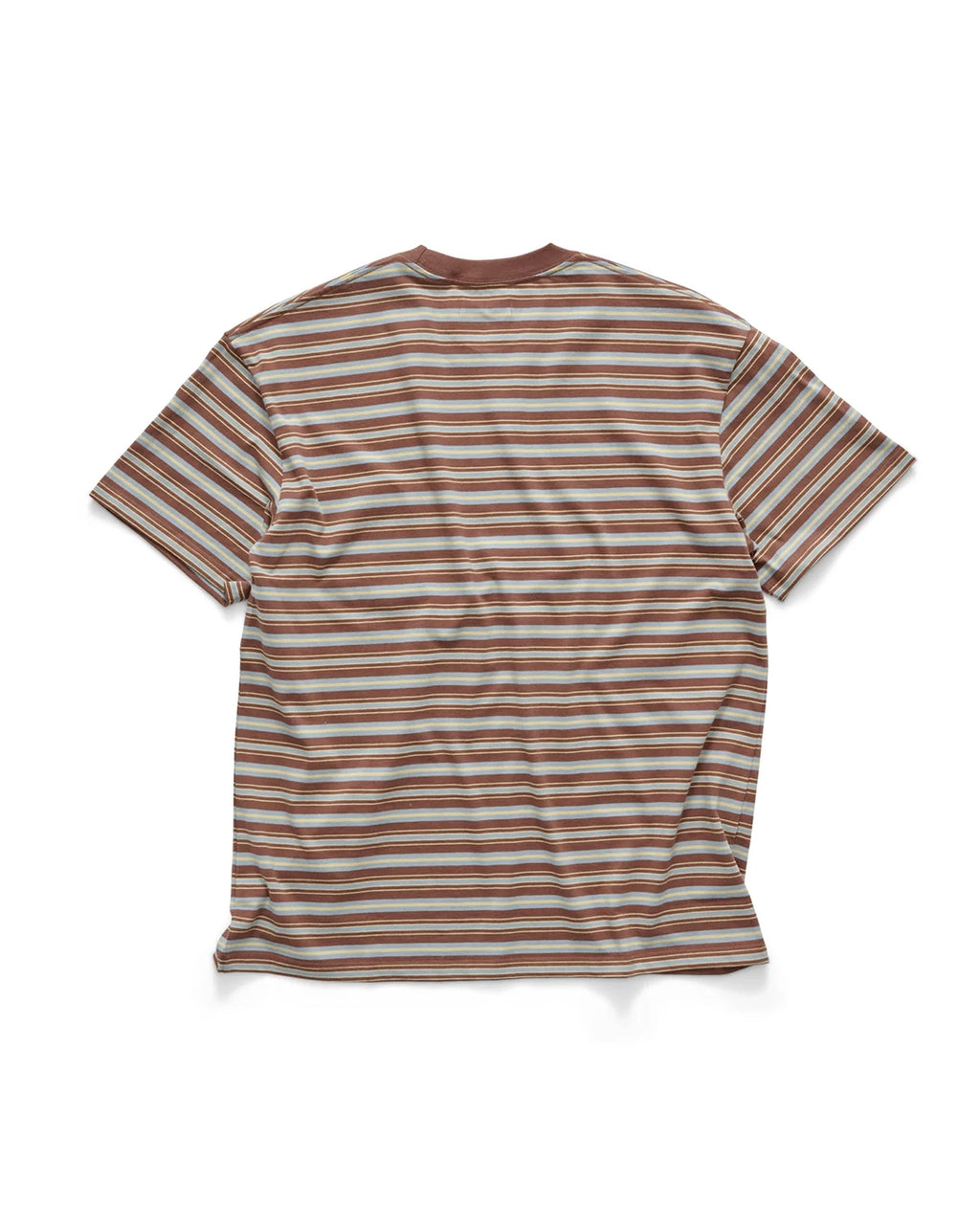 Stripe Pocket Tee - Chocolate