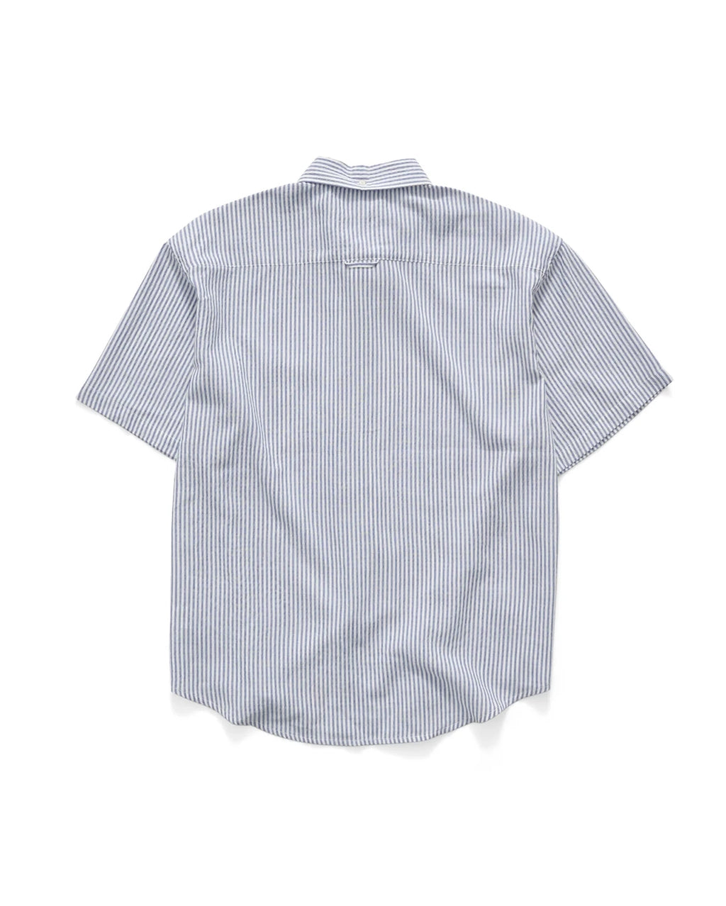 James Stripe Short Sleeve Shirt - Blue Stripe