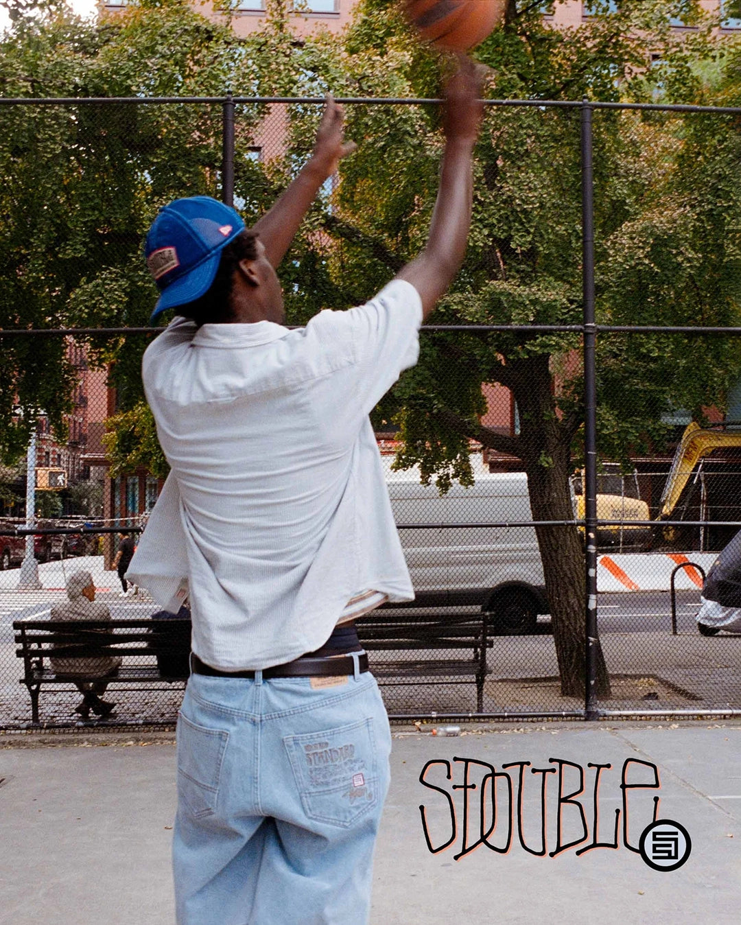 James Stripe Short Sleeve Shirt - Blue Stripe