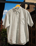 Bay Stripe Short Sleeve Classic Shirt - Black/White Stripe by S-Double - view 4