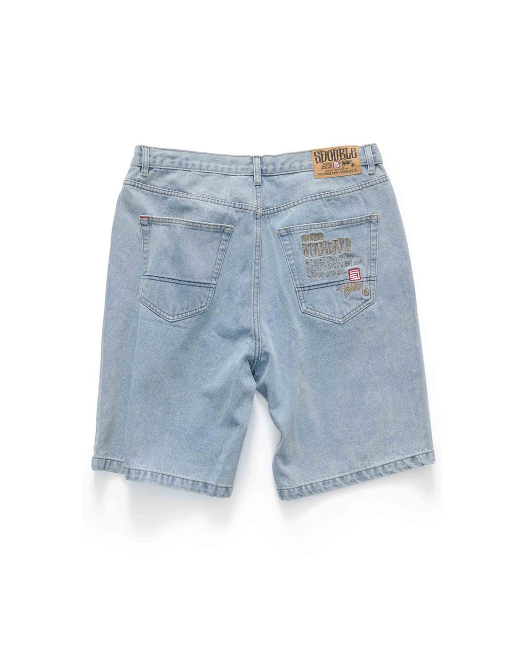 Embroidered 5 Pocket Denim Shorts - Super Light