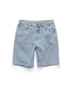 Embroidered 5 Pocket Denim Shorts by S-Double - view 2
