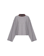 Bloom Long Sleeve Top - Chocolate Sea Stripe by Lioness - view 6