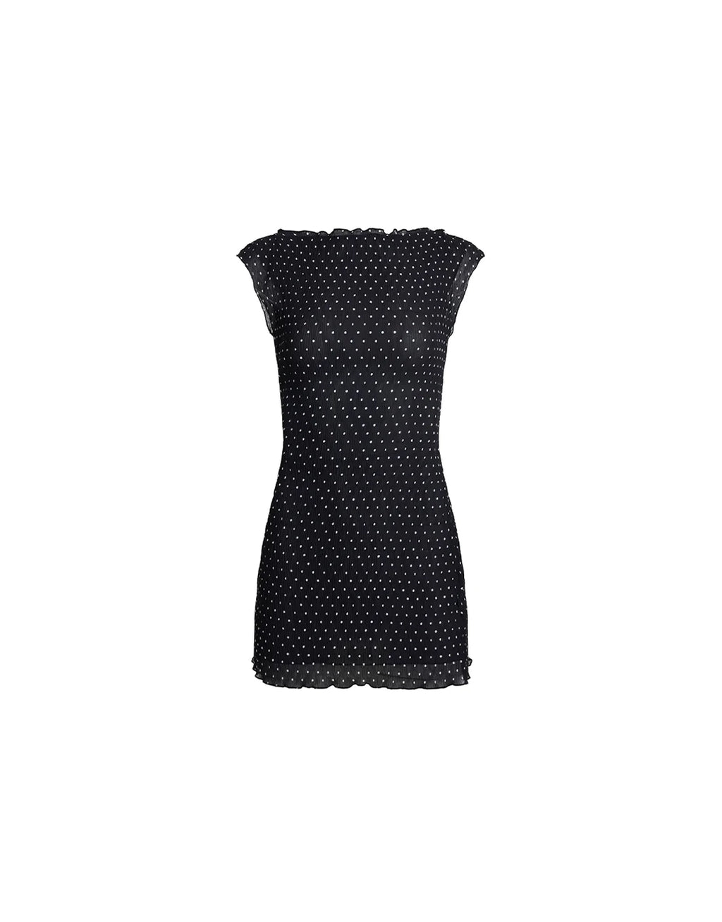 Mariner Mini Dress - Noir Polka
