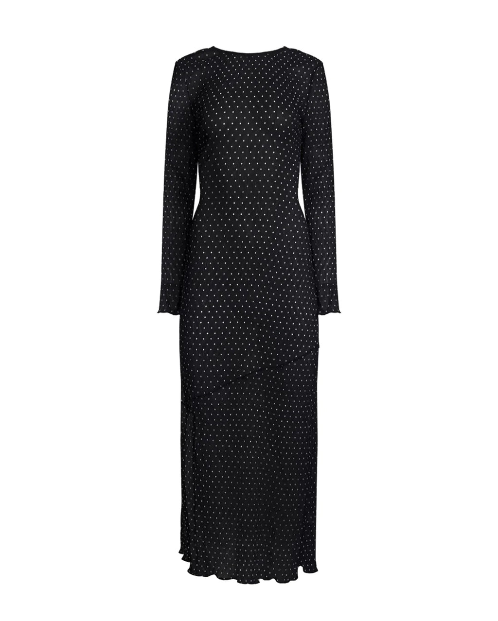 Haven Maxi Dress - Noir Polka
