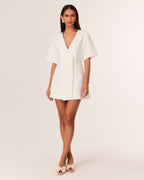 Nola Mini Dress - White - SNDYS