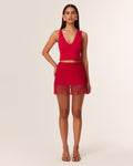 Caspian Mini Skirt - Red - SNDYS