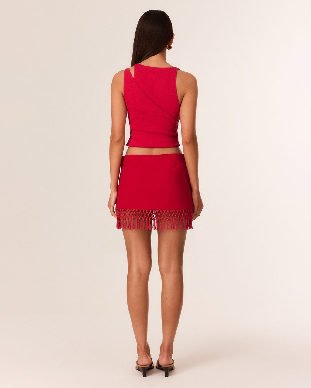 Caspian Mini Skirt - Red - SNDYS
