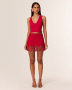 Caspian Mini Skirt - Red - SNDYS