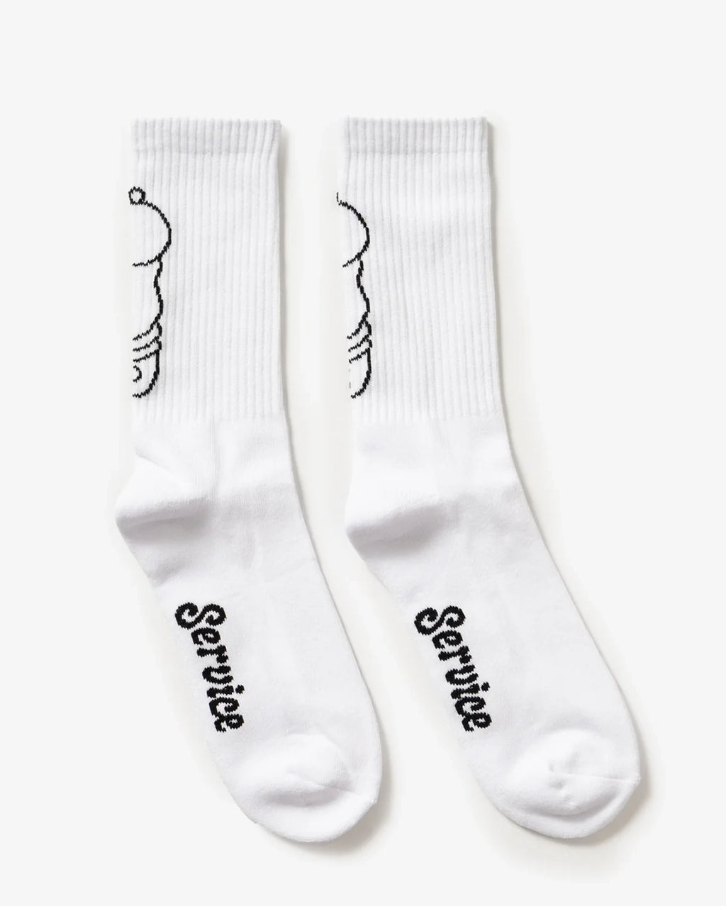 Salt + Pepper Socks - White