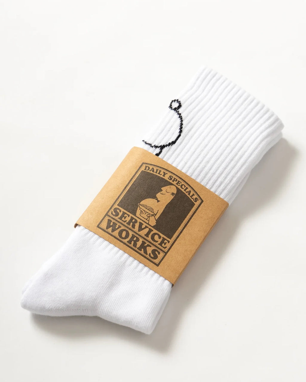 Salt + Pepper Socks - White